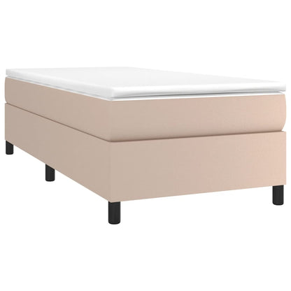 Boxspringframe kunstleer cappuccino 90x200 cm