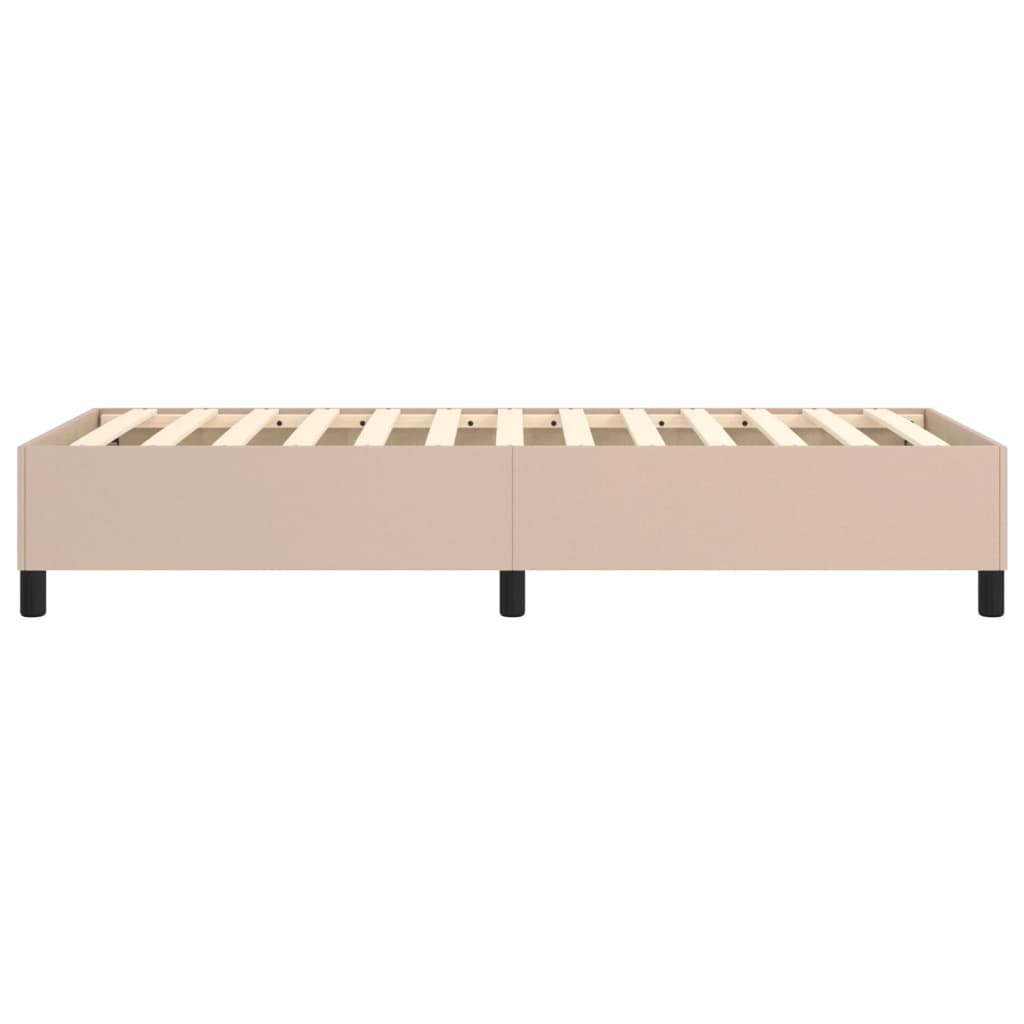 Boxspringframe kunstleer cappuccino 90x200 cm