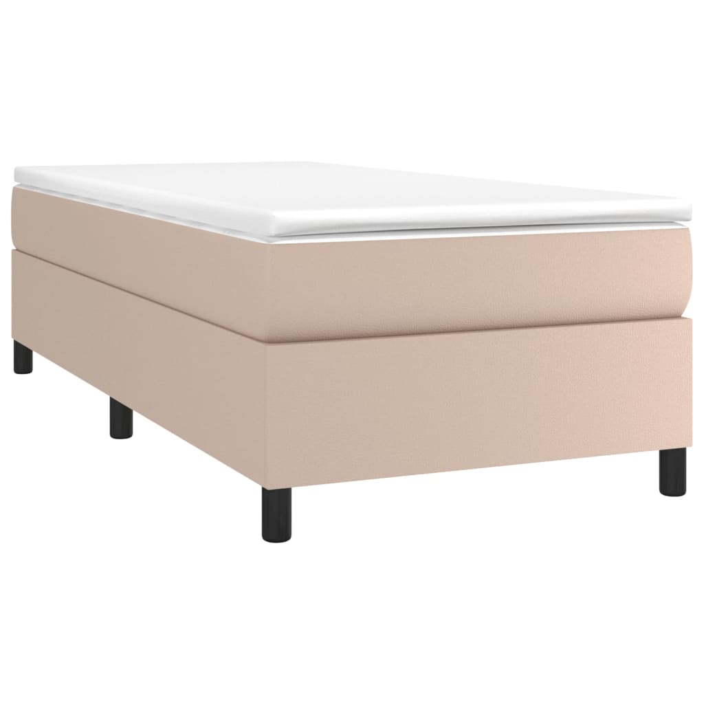 Boxspringframe kunstleer cappuccino 100x200 cm