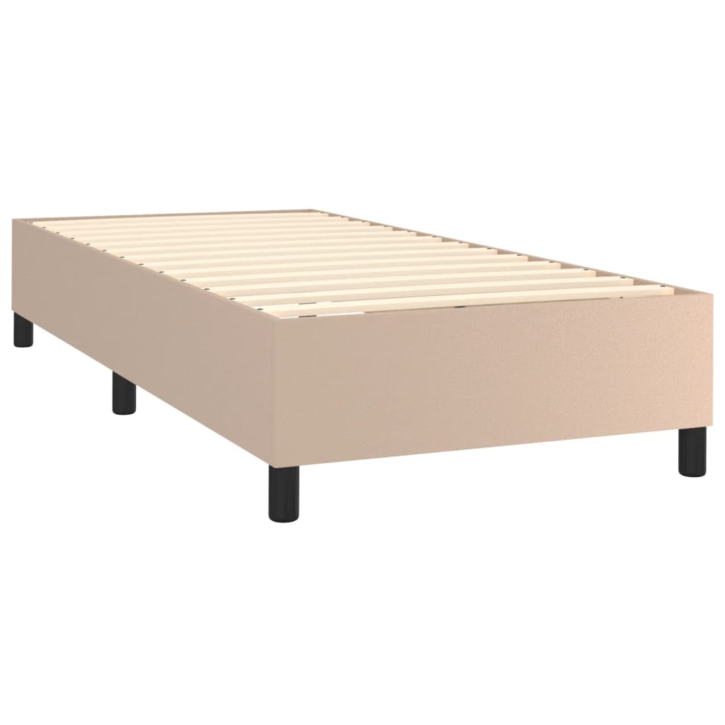 Boxspringframe kunstleer cappuccino 100x200 cm