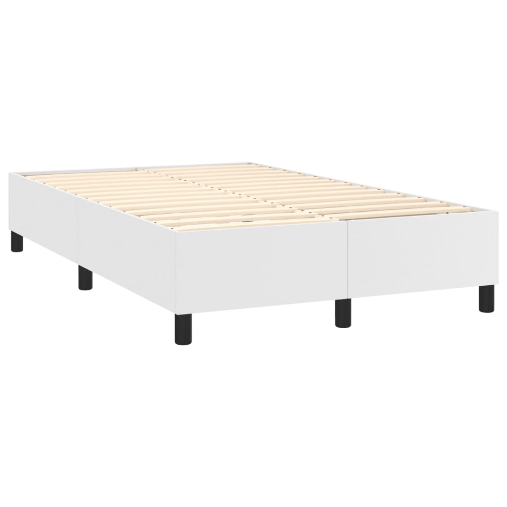 Boxspringframe kunstleer wit 120x200 cm