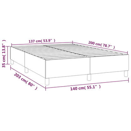 Boxspringframe fluweel donkergroen 140x200 cm