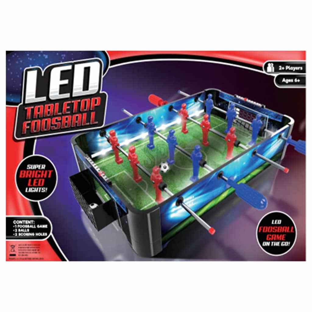 Tender Toys Voetbaltafel met LED-verlichting 48,5x30x8,5 cm