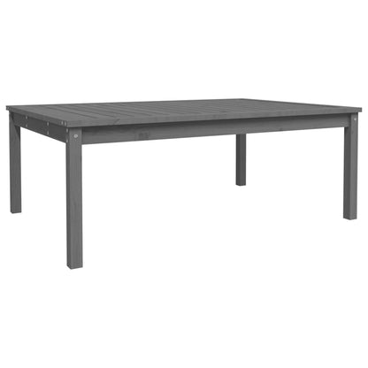 Tuintafel 121x82,5x45 cm massief grenenhout grijs