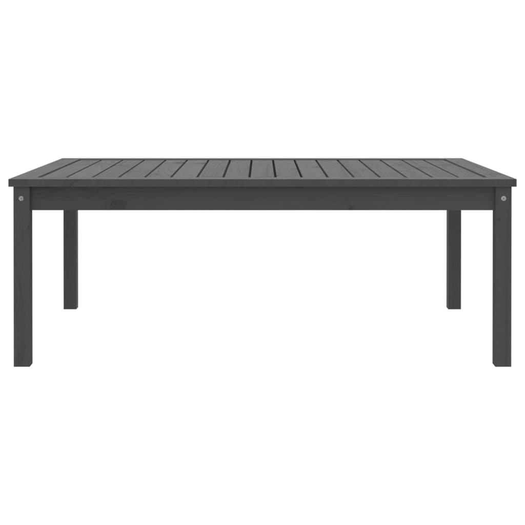 Tuintafel 121x82,5x45 cm massief grenenhout grijs