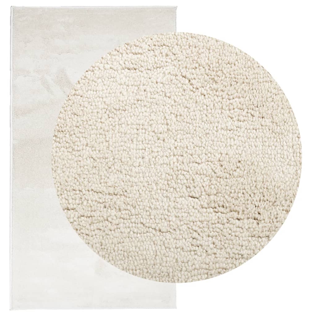 Vloerkleed OVIEDO laagpolig 60x110 cm beige