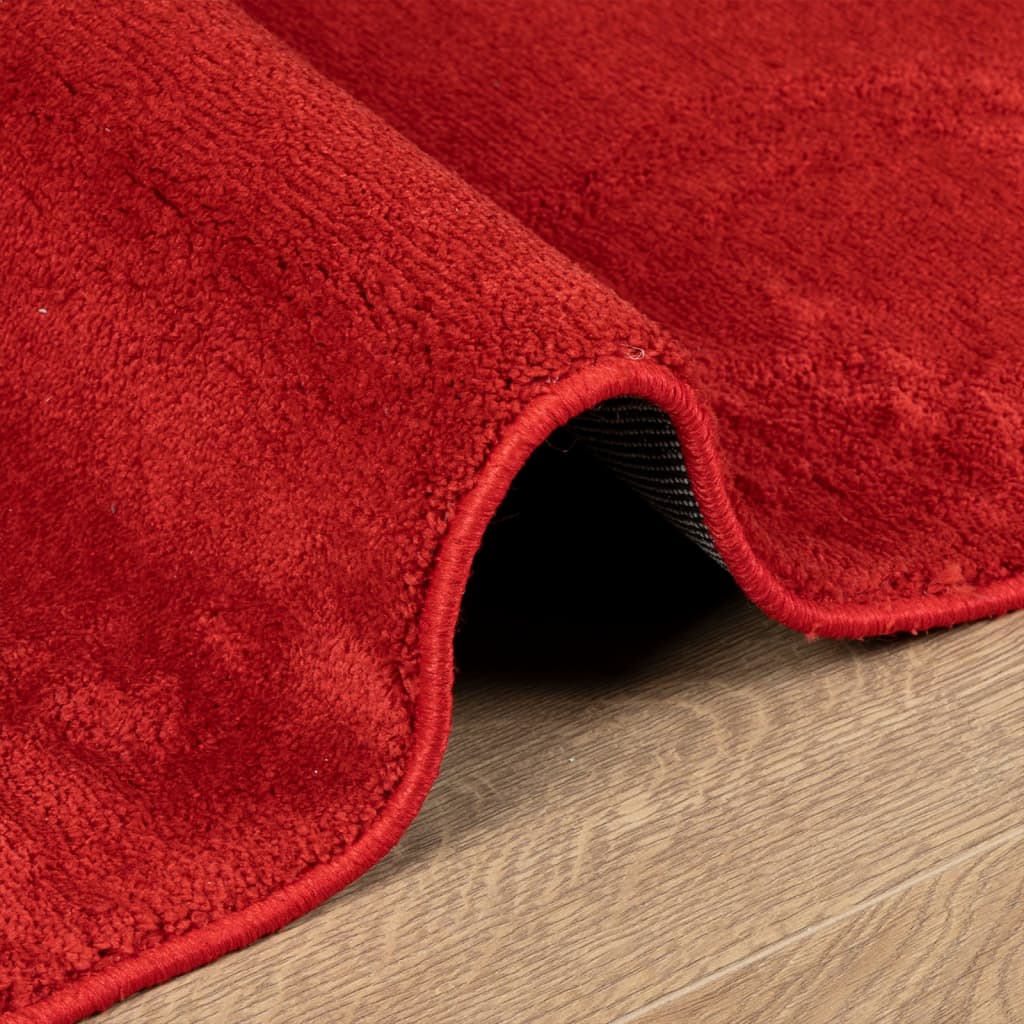 Vloerkleed OVIEDO laagpolig 60x110 cm rood