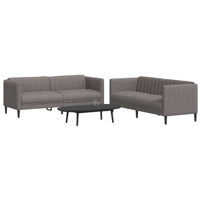 2-delige Loungeset stof taupe