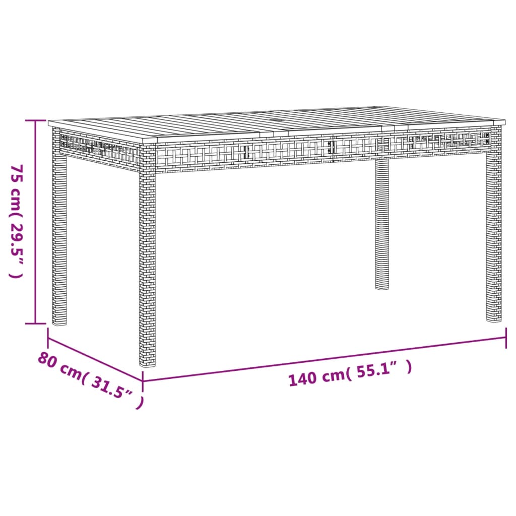 3-delige Tuinset met kussens poly rattan grijs