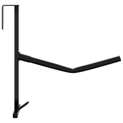 Zadelrek met hoofdstelhaak 1 stang draagbaar ijzer zwart