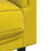 Bank met kussens 2-zits fluweel geel