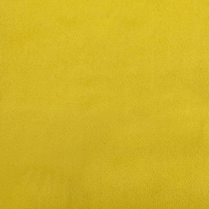 Bank met kussens 3-zits fluweel geel