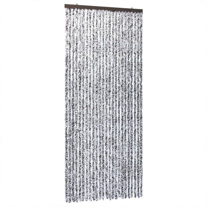 Vliegengordijn 100x230 cm chenille bruin en beige