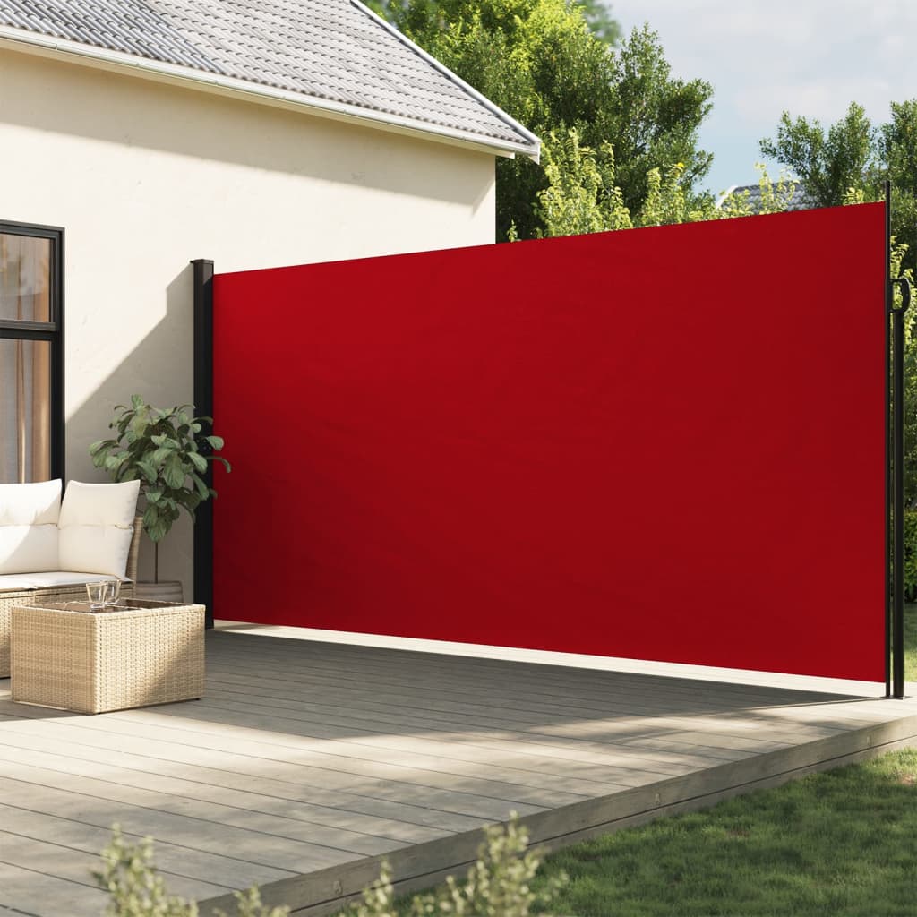 Windscherm uittrekbaar 200x300 cm rood