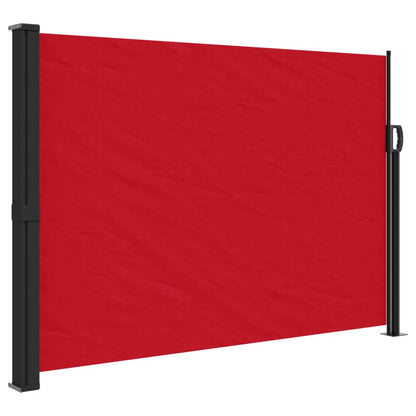 Windscherm uittrekbaar 140x500 cm rood