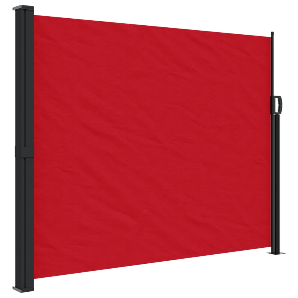 Windscherm uittrekbaar 160x500 cm rood