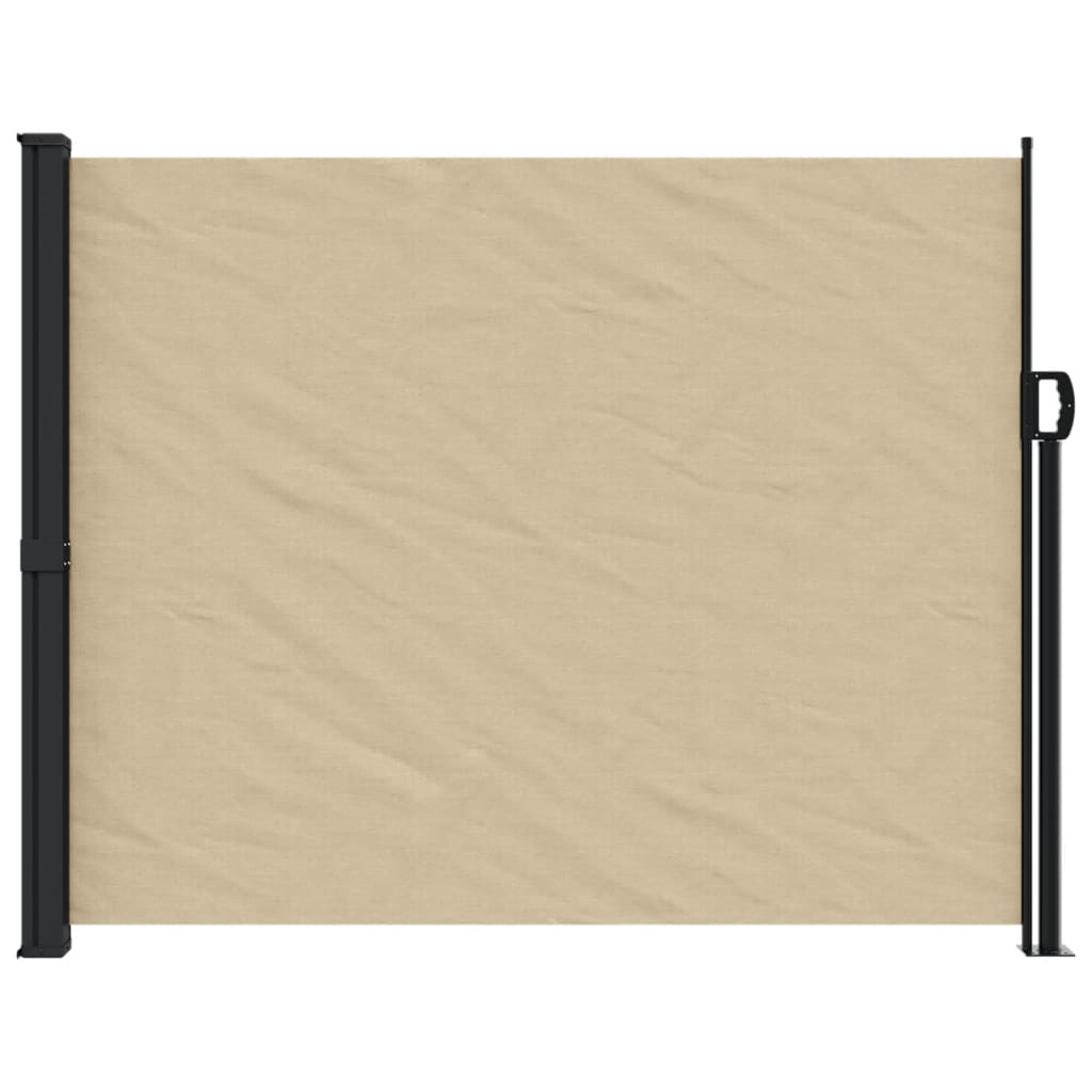 Windscherm uittrekbaar 160x500 cm beige