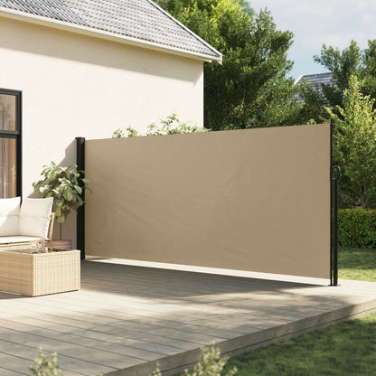 Windscherm uittrekbaar 160x500 cm beige