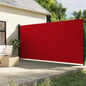 Windscherm uittrekbaar 200x500 cm rood