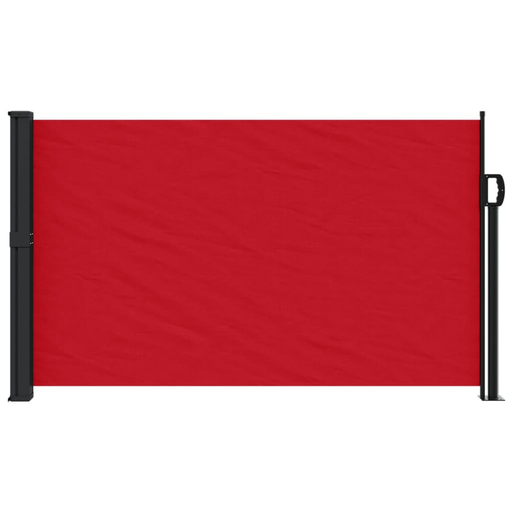 Windscherm uittrekbaar 120x600 cm rood