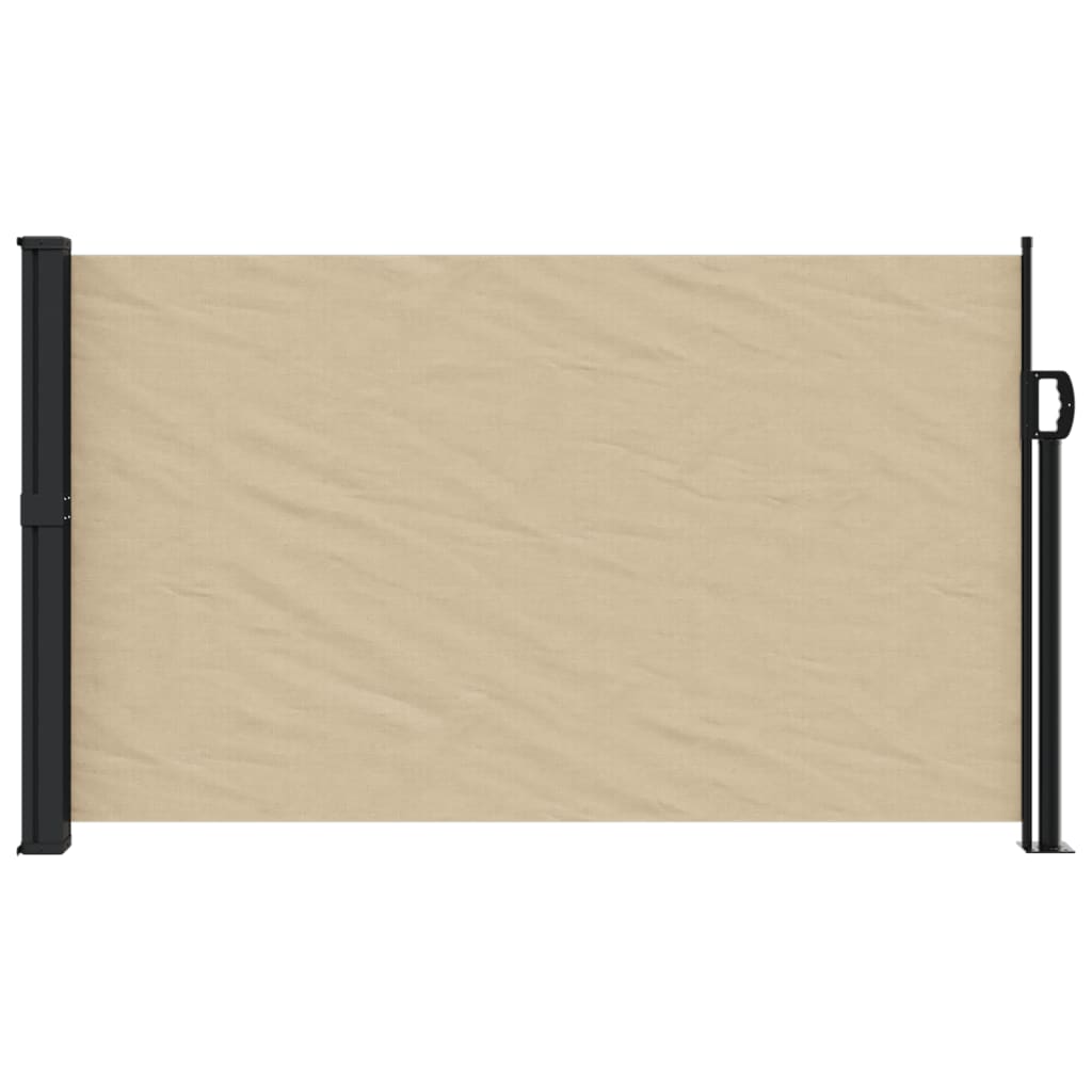 Windscherm uittrekbaar 120x600 cm beige