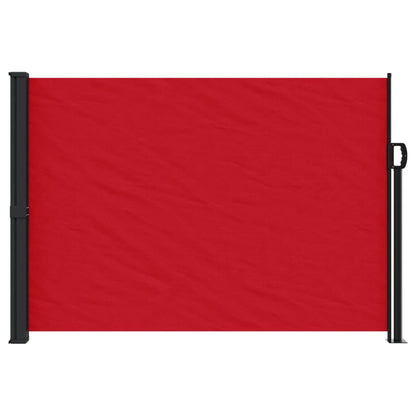 Windscherm uittrekbaar 140x600 cm rood