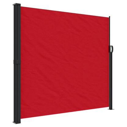 Windscherm uittrekbaar 180x600 cm rood