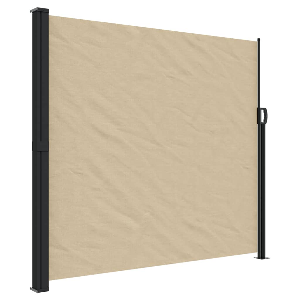 Windscherm uittrekbaar 180x600 cm beige