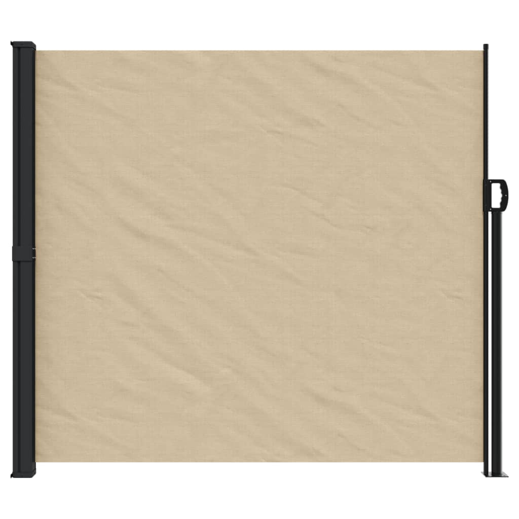 Windscherm uittrekbaar 180x600 cm beige