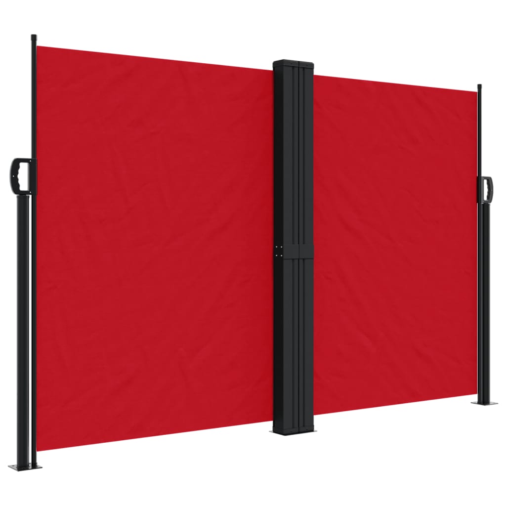 Windscherm uittrekbaar 160x600 cm rood