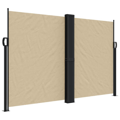 Windscherm uittrekbaar 160x600 cm beige