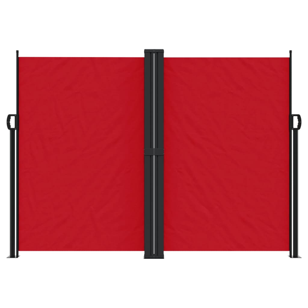 Windscherm uittrekbaar 180x600 cm rood