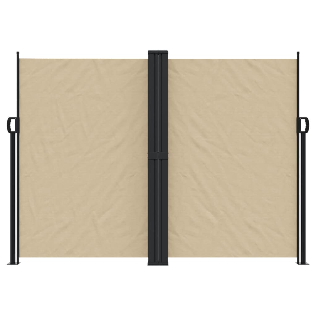 Windscherm uittrekbaar 180x600 cm beige