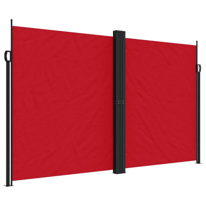 Windscherm uittrekbaar 200x600 cm rood