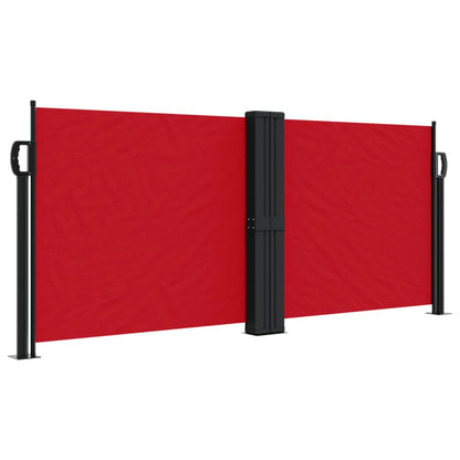 Windscherm uittrekbaar 100x1000 cm rood