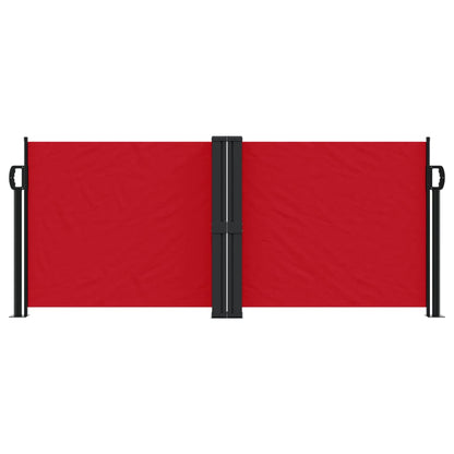 Windscherm uittrekbaar 100x1000 cm rood