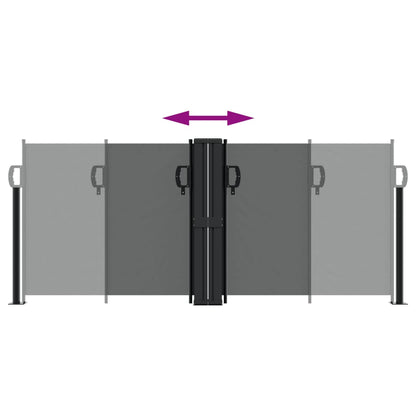 Windscherm uittrekbaar 100x1000 cm antraciet