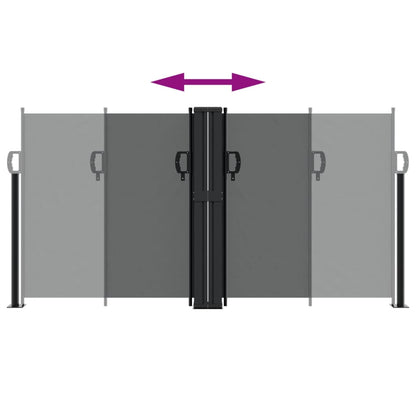 Windscherm uittrekbaar 120x1000 cm antraciet