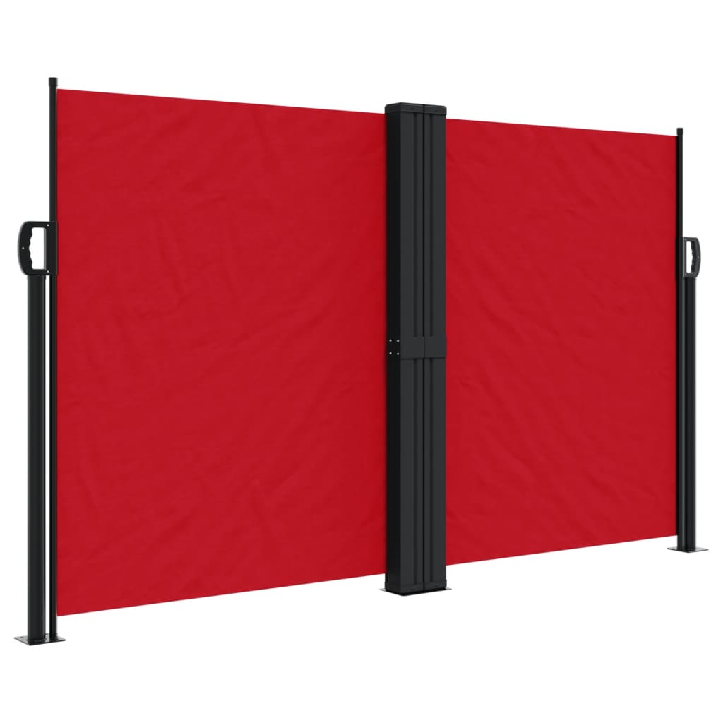 Windscherm uittrekbaar 140x1000 cm rood