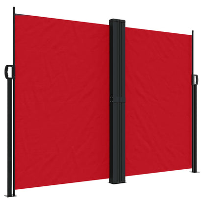 Windscherm uittrekbaar 180x1000 cm rood