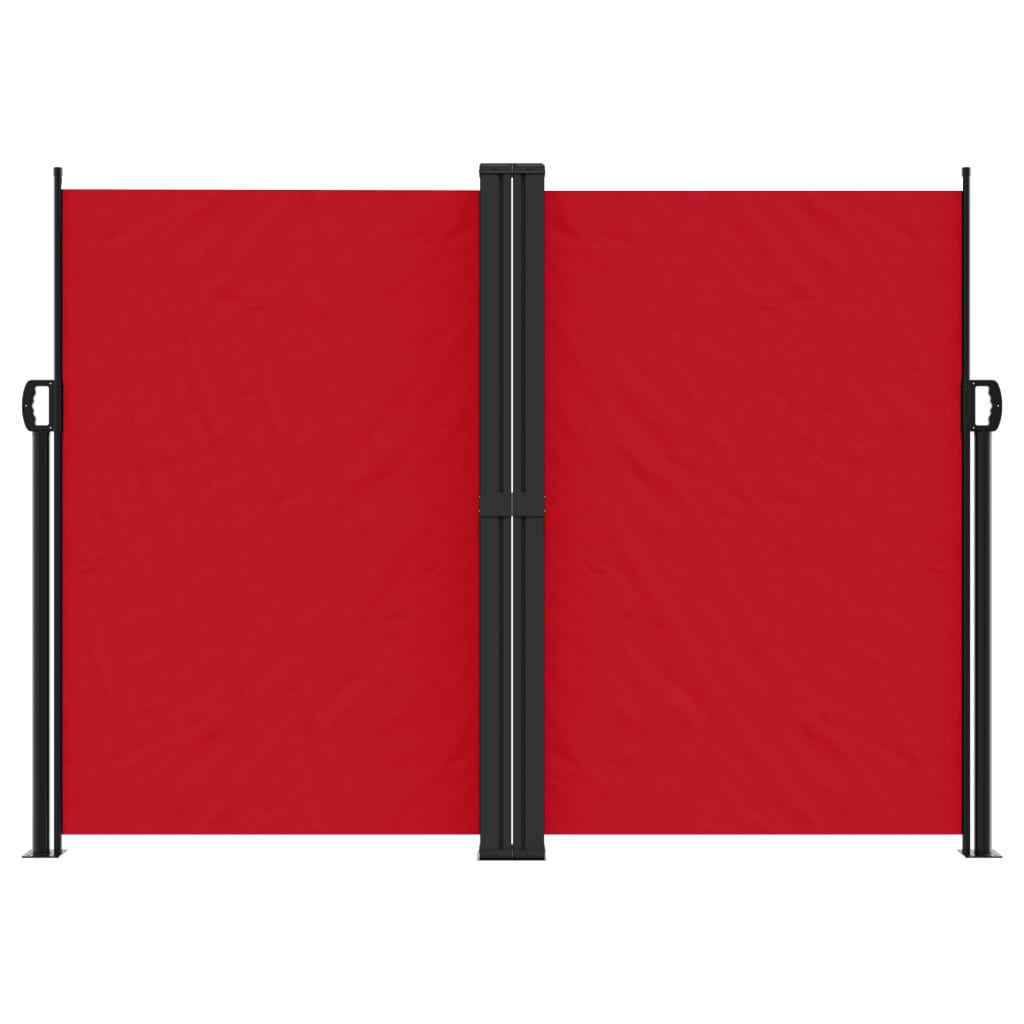 Windscherm uittrekbaar 180x1000 cm rood