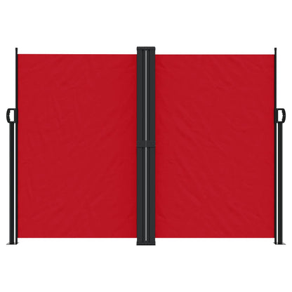 Windscherm uittrekbaar 180x1000 cm rood