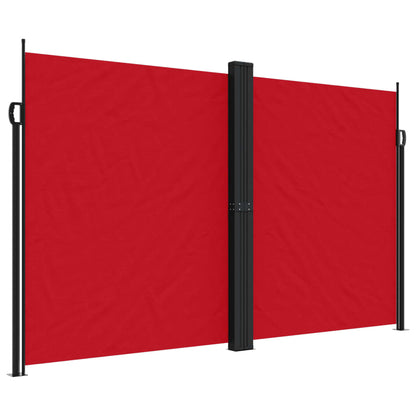 Windscherm uittrekbaar 200x1000 cm rood