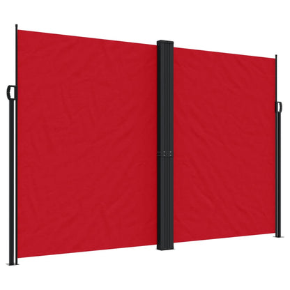 Windscherm uittrekbaar 220x1000 cm rood