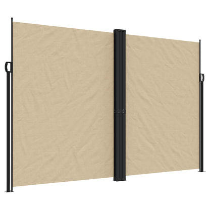 Windscherm uittrekbaar 220x1000 cm beige