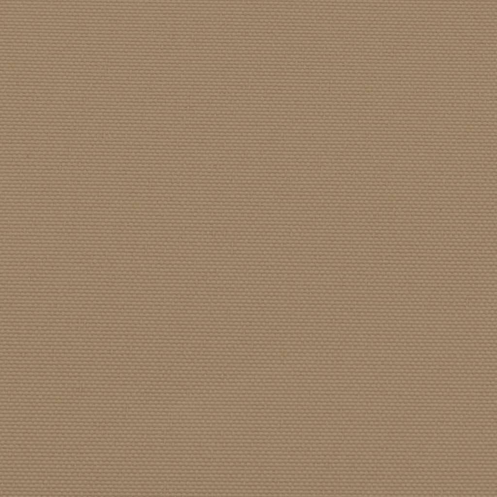 Windscherm uittrekbaar 140x1200 cm taupe