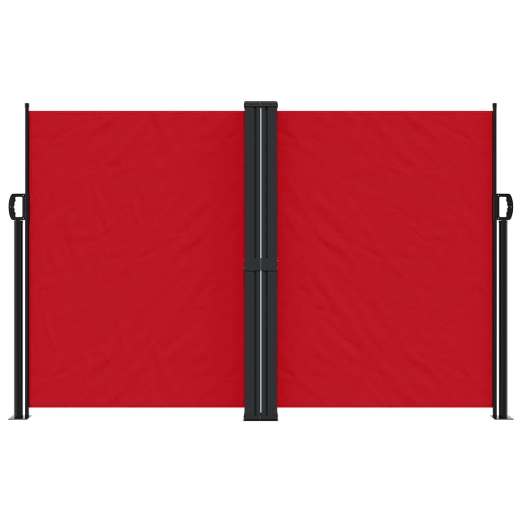 Windscherm uittrekbaar 160x1200 cm rood