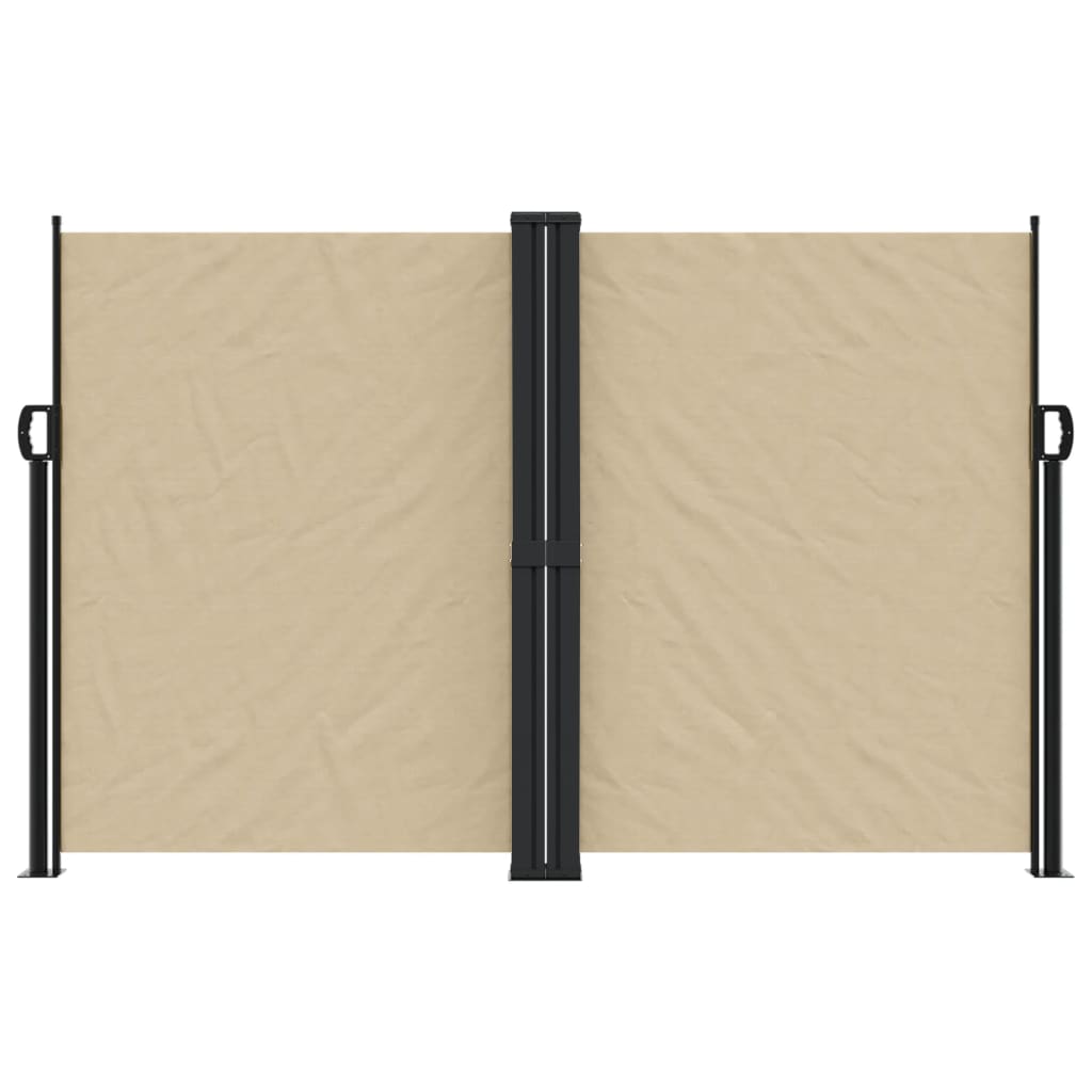 Windscherm uittrekbaar 160x1200 cm beige