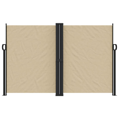 Windscherm uittrekbaar 160x1200 cm beige