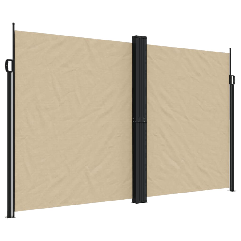 Windscherm uittrekbaar 200x1200 cm beige